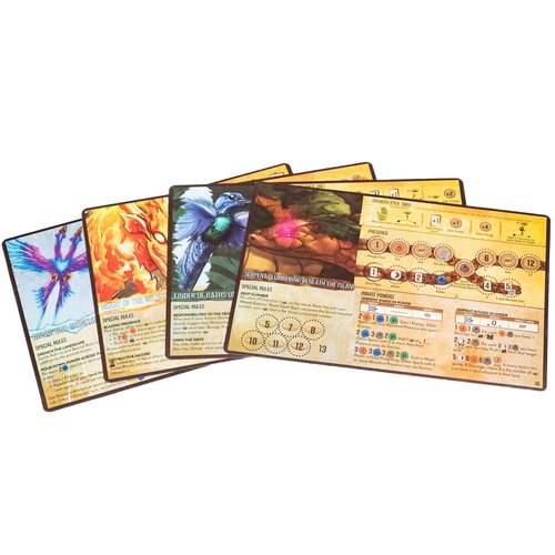 Greater Than Games | Spirit Island: Feather & Flame - Foil Panels | Cooperative Strategy Board Game Accessory | Premium Component Upgrade