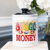 Bingo Gifts, for Women, Men, Ceramic Bingo Money Jar Piggy Bank, Kitchen Home Decor, Funny Coin Jar, Mom Grandma Dad Boyfriend Gift