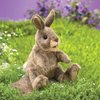 Folkmanis 3130 Small Cottontail Rabbit Hand Puppet, One Size, Multicolor