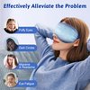 Cooling Eye Mask for Puffy Eyes - FSA HSA Eligible, Cold Eye Masks for Puffiness, Weighted Gel Eye Mask for Sleep, Reusable Ice Eye Mask for Dark Circles Migraines and Headache (Blue)
