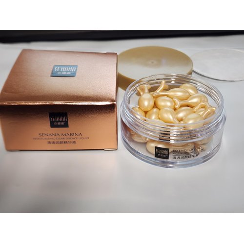 SENANA MARINA Active Skin Repair, Nourishing Anti Aging Night Serum Capsules for Face - Vitamin E, Supports Facial Skin Brightening and Corrects Dark Spots (1)