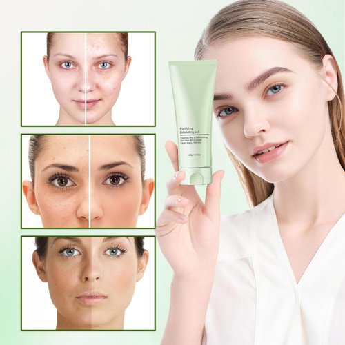  2 Pcs Purifying Exfoliating Gel,Deep Cleansing Body and Face Purifying Scrub Gel.