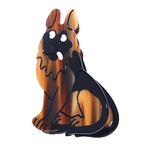 PHALIN Dog Hair Claw Clips for Women, Fun Acetate Animal Hair Clips Cute Dachshunds Border Collie Dog Hair Barrettes Cat Pet Hair Accessory Dog Lovers Gifts (Style E)