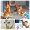 Runske 60Pcs Cat Toys Combination Set,Cat Plush Balls Toy,Cat Toy Gun Launcher,Cat Spring Toys,Catnip Ball,Cat Interactive Entertainment Toys,Cat Exercise Toys,Cat's Favorite Toy