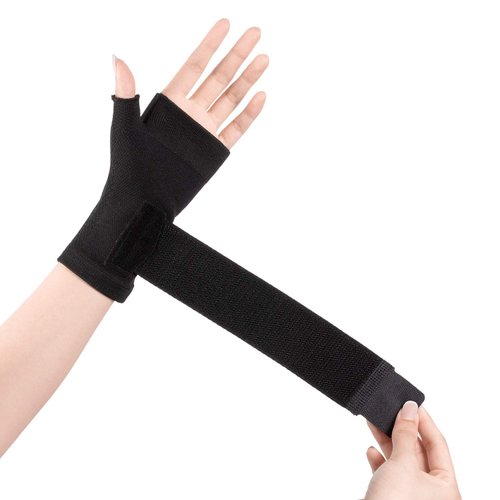 2U2O Wrist Thumb Support Sleeve - Compression Hand Brace with Elastic Strap for Carpel Tunnel, Wrist Pain, Arthritis, Tendonitis Pain Relief - Multi Zone Compression Sleeve - Improve Circulation