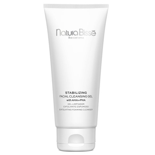 Natura Bissé Stabilizing Facial Cleansing Gel with AHA + PHA, Exfoliating foaming cleanser, Clean...