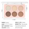 evpct 6 Colors Face Contour and Highlight Palette Face Contouring Makeup Kit for Beginners Cream Contour Palette for Mature Skin Cream Foundation Concealer Bronzer Powder Highlighter Makeup Palette