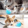 lelean Interactive Wloom Cat Toy Ball 2.0 Smart Automatic Rolling Toy Cat Ball Moving Self Indoor Playing Play Pet's with LED Lights Power Balls Cat Toy, Blue