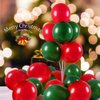 100pcs Christmas Red Green Balloons 12 Inch Latex Balloons for Christmas Birthday Baby Shower Party Decorations