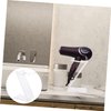 FOMIYES Hair Dryer Display Stand Clear Shelf Glass Stand Clear Stand Hair Blow Dryer Stand Hair Dryer Holder Desktop Hair Dryer Rack Hair Styling Tool Bathroom Supplies Barber Rack Acrylic
