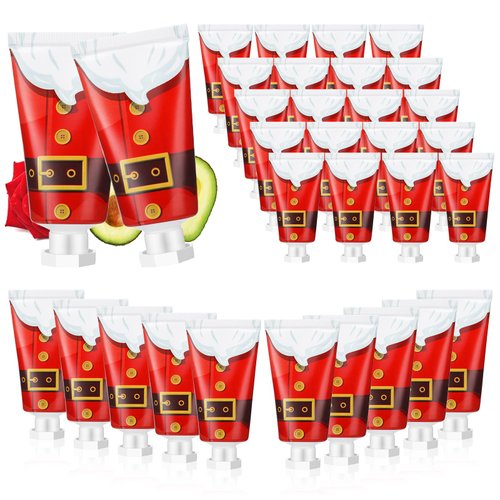 Heigble 30 Pcs Christmas Hand Cream Gift Bulk Christmas Gifts for Women Mini Hand Lotion Set 1.1 Fl oz Travel Size Hand Cream for Dry Skin Men Women Mom Coworkers(Christmas Tree)
