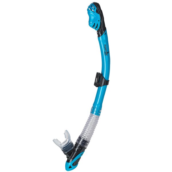 Phantom Aquatics Dry Snorkel, Aqua