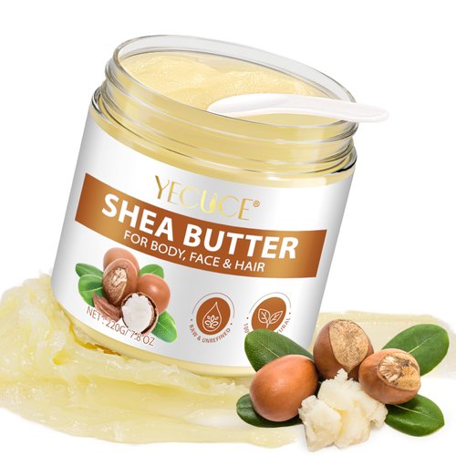 AFITMOE Raw Shea Butter - Pure Shea Butter for Hair and Body, Unrefined Shea Butter to Make Lotion for All Skin Types, Body Butter and Shea Butter Soap, DIY Lip Balm, Natural Moisturizer