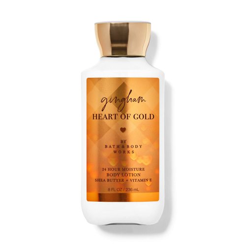 Bath & Body Works GINGHAM HEART OF GOLD 24 HR Moisture Body Lotion Lot of 3 - Full Size