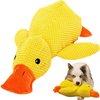 Mr Mower Parts Daisy Dog Calming Duck Toy, Calming Pillow Dog Toy Calming Duck Dog Toy, Dog Duck Toy with Quacking Sound for Indoor Dog (Yellow) (Small - 9")