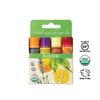 Badger Organic Lip Balm 4 Sticks Gift Set green Pack by grafton International, 2.4 Oz