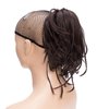 IMISSU Handmade Braid Claw Ponytail Hairpiece Clip in Hair Extensions Pony Tail Hair Pieces (Chocolate Brown)