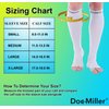 Doc Miller Open Toe Compression Socks Women and Men, Toeless Compression Socks Women, Support Circulation Shin Splints and Calf Recovery, Varicose Veins, 1 Pair (Gray, Medium)