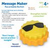 Learning Resources Message Maker Recordable Button Sunshine - Record Motivational Messages for Kids, Perfect for Lunch Box Notes from Mom, Social Emotional Learning Toys,Stocking Stuffers for Kids