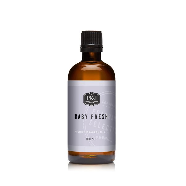 P&J Trading - Baby Fresh Scented Oil 100ml - Fragrance Oil for Candle Making, Soap Making, Diffuser Oil