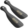 Velette Metal Shoe Horn, 2 Pack - 7.5" Long Black Shoe Horns- Top Quality Stainless Steel Shoe Helper