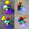 Tipmant Baby Toddler Electric Tricycle Toy Cartoon Motorcycle Vehicle Stunt Performance, Music, Lights, Kids Birthday Gifts (Girl)