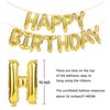 SHUNTAI 75 Balloon Numbers Gold Jumbo Number 57 Foil Mylar Balloons with Happy Birthday Letter Balloons Banner 75th Birthday Decorations for Men Women 75 Years Old Anniversary Party Events Supplies