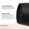 REVLON SmoothStay Coconut Oil Infused Hair Dryer with Diffuser | 1875W Blow Dryer Improves Shine for Smoother Styles and Tames Frizz for Silky Finish (Black)