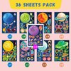 36 Sheets Planets Stickers, Planet Stickers for Kids, Space Birthday Party Favors, Space Themed Stickers, Easy Peel, Make Your Own Planet, Space Birthday Party Favors, Party Decor Class Rewards