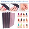 Nail File (100 Pcs), Emery Board Nail Files for Acrylic and Natural Nails, 100/180 Grit Double Sided Emery Boards for Nails Fingernail Filer Bulk for Professional Finger Nail Filer Manicure Set