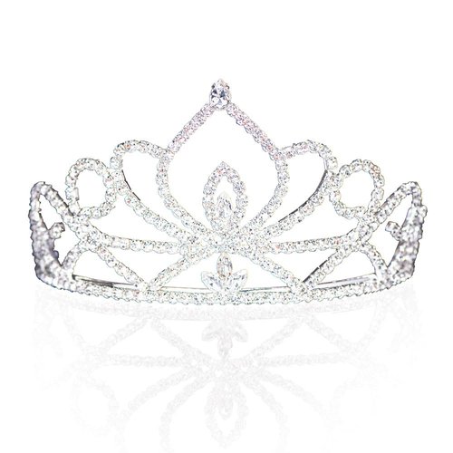 Anderson's Quinn Rhinestone Tiara, 3 Inches, Woman's Crown, Wedding/Prom Tiara