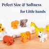 XY-WQ Bath Toys No Hole, for Infants 6-12& Toddlers 1-3, No Hole Bathtub Toys (Animal, 6 Pcs with Mesh Bag)