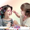 Tokidas Kids Makeup Sets Funny Makeup Playing Glow in The Dark Press on Nails Eyeshadow Blush Lip Stick Gem Stickers Kids Toys for Birthday Gifts