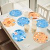 Justforjoyful 48Pcs Blue Dog Birthday Party Supplies Puppy Party Dessert Tableware Dinnerware Set Paw Paper Plates Paw Shaped Disposable for Cartoon Birthday Paw Print Table Party Decor