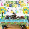 4PCS Dinosaur Tablecloth Dinosaur Party Decorations Dinosaur Party Supplies 86 x 51 inches Dinosaur Theme Table Cover Dinosaur Rectangle Plastic Table cloth dinosaur table cloths for birthday party