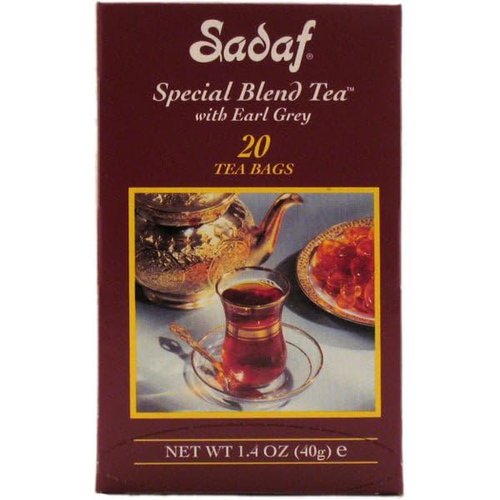 Sadaf Earl Grey Tea Bags | Special Blend Earl Grey Ceylon Black Tea | Product harvested in Sri Lanka | 20 tea bags