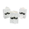 Fun Express SM MUSTACHE PARTY GIFT BAGS - Party Supplies - 12 Pieces