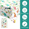 Domgoge Dinosaur Plastic Table Cloth for Parties Disposable Dino Happy Birthday Tablecloth Waterproof Table Cover 54 x 108Inch Birthday Party Decoration Supply for Kids Boys Girls, 1Pc