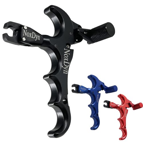 Bow Release 360° Rotatable Thumb Release 4 Fingers (Pure Black)