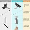 Flanker-L Oversized Portable Extendable Back Scratcher, Upgraded Metal Stainless Steel Telescoping Back Scratcher Tool with Canvas Carrying Bag