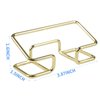 Desktop Business Card Holder, Metal Business Card Holder Display, Business Card Stands for Desk, 4 Pack, Gold