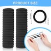 Ansnbo 120PCS Black Hair Ties, Seamless Thick Hair Bands Ponytail Holder, Elastic Hair Tie No Damage Crease Hairties Soft Hair Ties for Women
