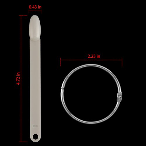 KINJOEK 3 Set Total 150 Tips Natural Nail Swatches Sticks, Nail Art Supplies Practice Display Sample Board for Polish Color Display and Home DIY, Natural