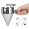 MosaiRudo Stainless Steel Pancake Batter Dispenser with Stand, Detachable Handle Pancake Dispenser for Takoyaki,Baking,Cupcakes,Muffins-Cooking Crepes,Waffles (600ML)