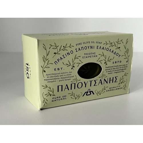 Papoutsanis Pure Greek Olive Oil Soap Bar, 8.8 oz. / 250g