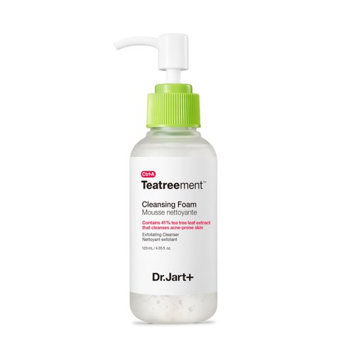 Dr.Jart+ Teatreement Cleansing Foam Face Wash for Oily Skin | Korean Skin Care, 4.06 fl oz