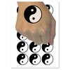 Yin and Yang Symbol Temporary Tattoo Water Resistant Fake Body Art Set Collection - 54 1" Tattoos (1 Sheet)
