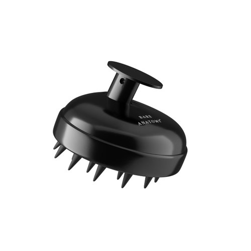 Bare Anatomy Hair Scalp Massager Brush for Men & Women | Soft Silicon Bristles for Scalp Exfoliation Treatment | Cleans Flake & Product Buildup | Stimulates Scalp Circulation | All Hair & Scalp Types
