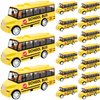 16 Pcs Yellow School Bus Pull Back School Bus Mini School Bus Toys for Toddlers Girls Boys Back to School Classroom Gift Party Favors