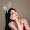 ROMODIYA 1Pcs Christmas Headbands Hair Band Glitter Snowflake Hair Hoops White Hair Accessories for Women Birthday Christmas Party Winter Wedding Festive Celebration Gift Decorations Photo Props